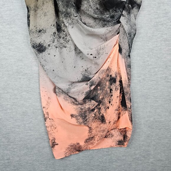 Religion Asymmetrical Draped Sleeveless Dress Brown Stretch Lined Women's Sz XS - Picture 13 of 13